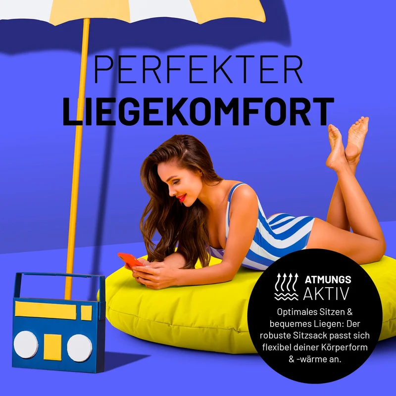 Runder Sitzsack 2 in 1