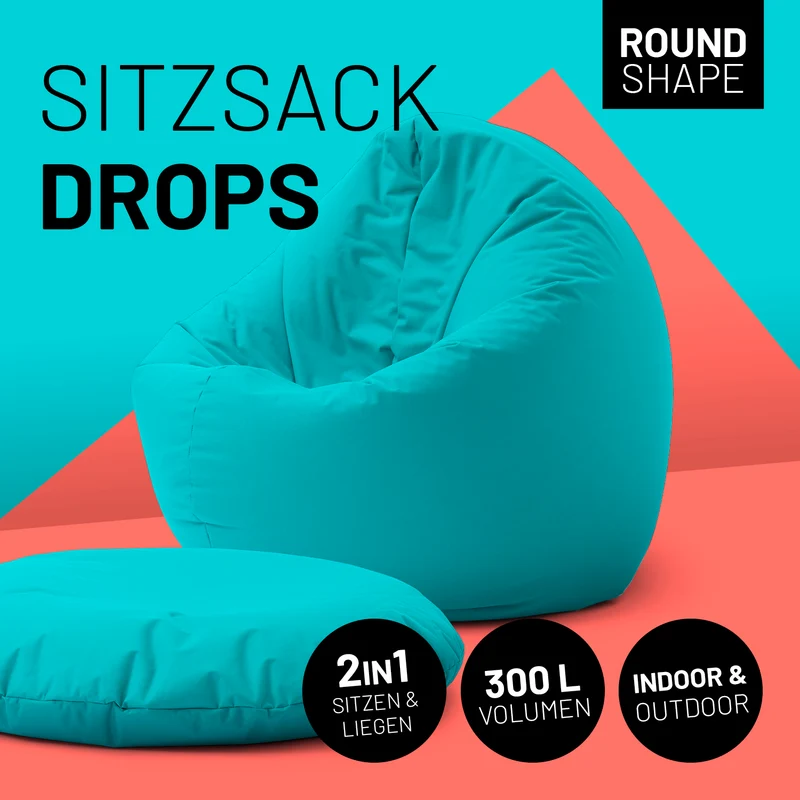 Runder Sitzsack 2 in 1
