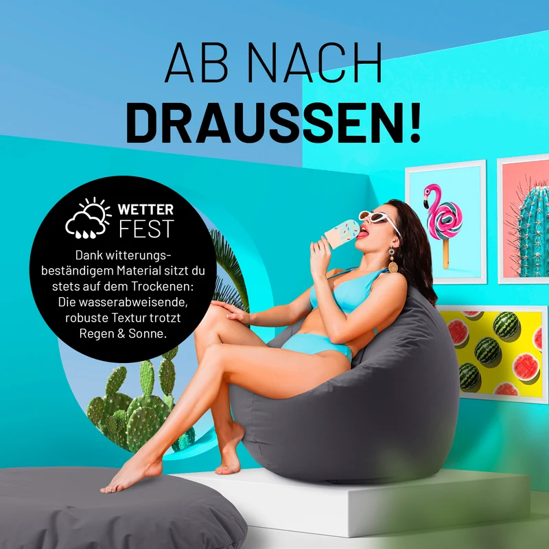 Runder Sitzsack 2 in 1