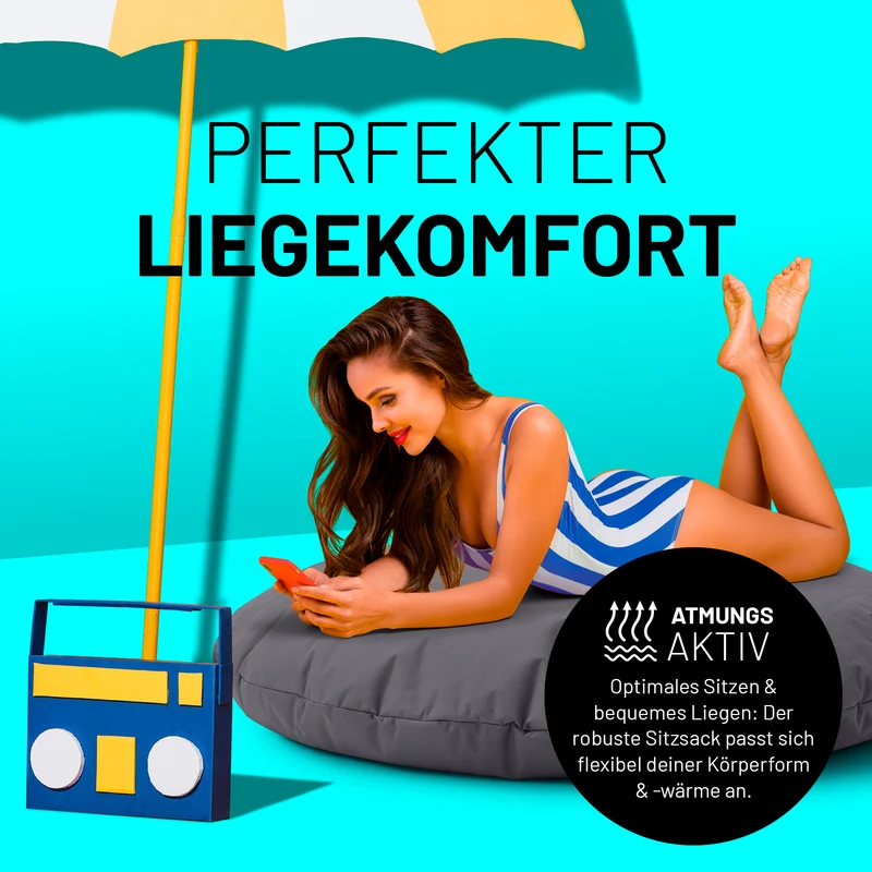 Runder Sitzsack 2 in 1