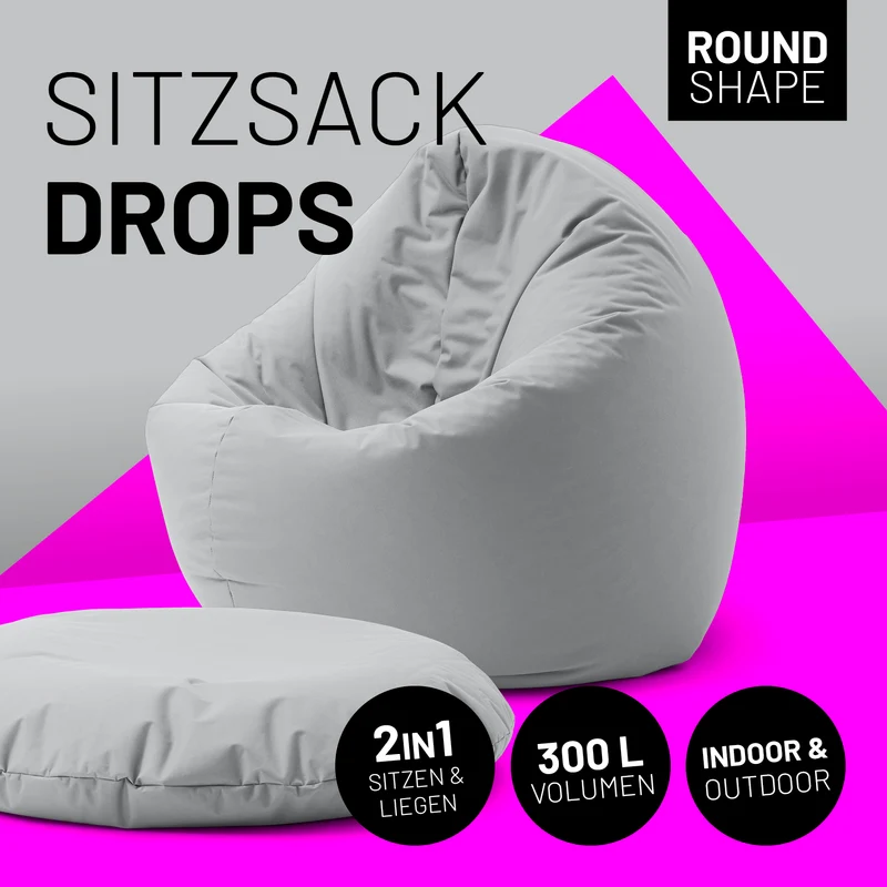 Runder Sitzsack 2 in 1