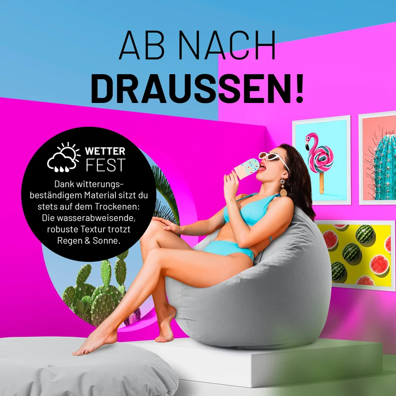 Runder Sitzsack 2 in 1