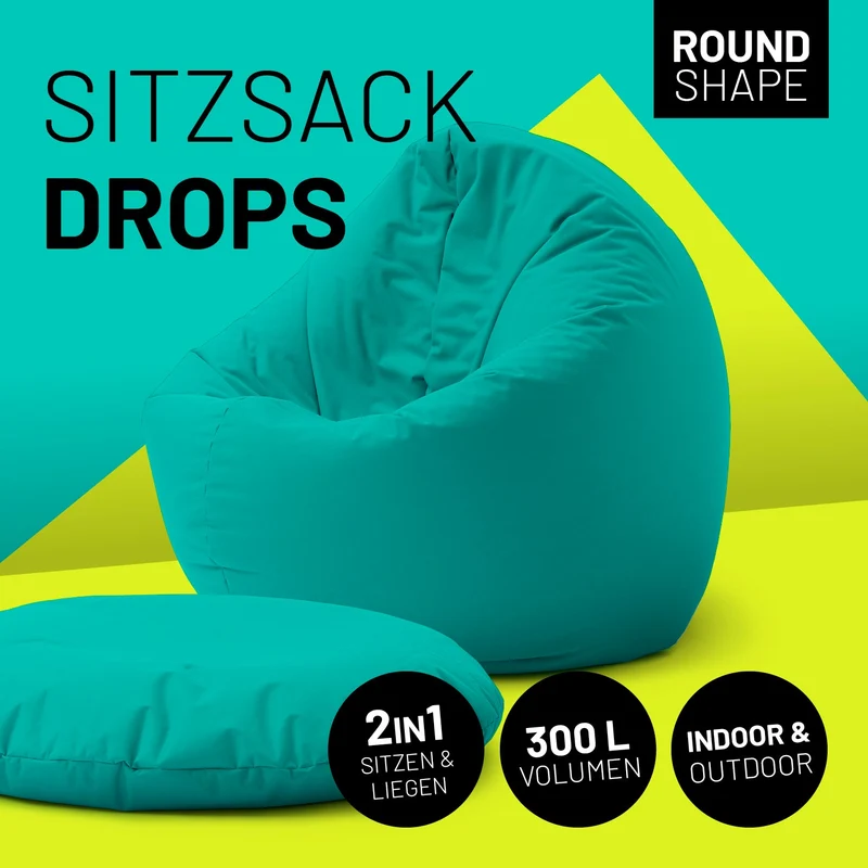 Runder Sitzsack 2 in 1