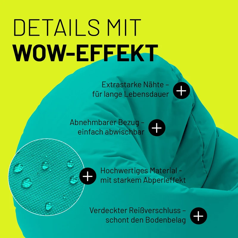 Runder Sitzsack 2 in 1