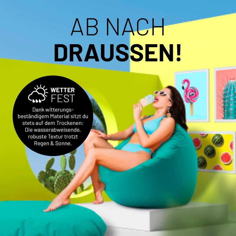 Runder Sitzsack 2 in 1