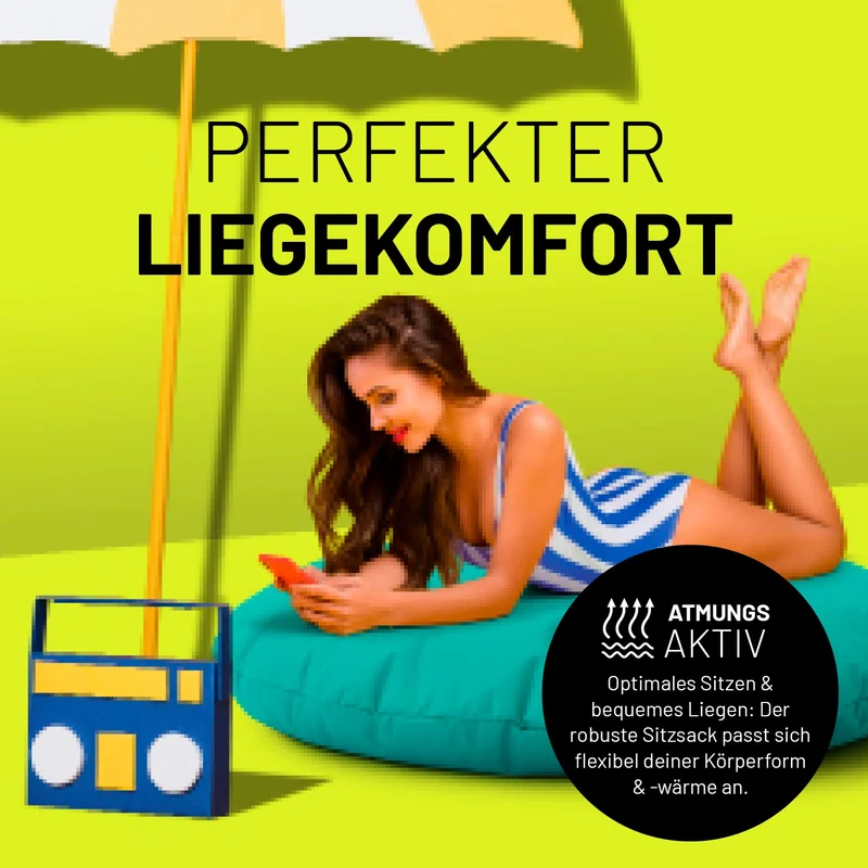Runder Sitzsack 2 in 1