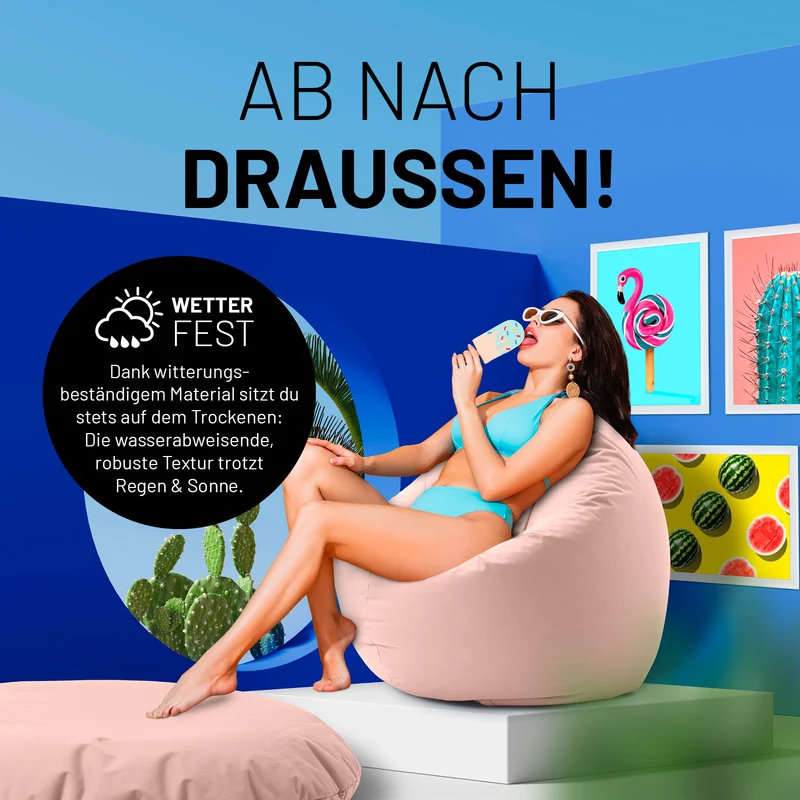 Runder Sitzsack 2 in 1