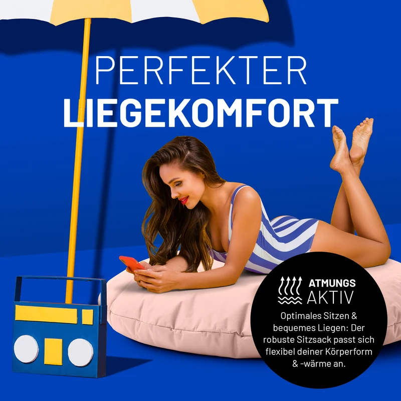 Runder Sitzsack 2 in 1