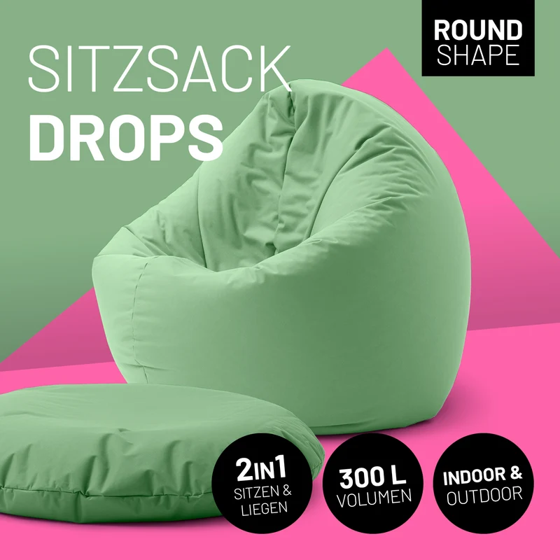 Runder Sitzsack 2 in 1