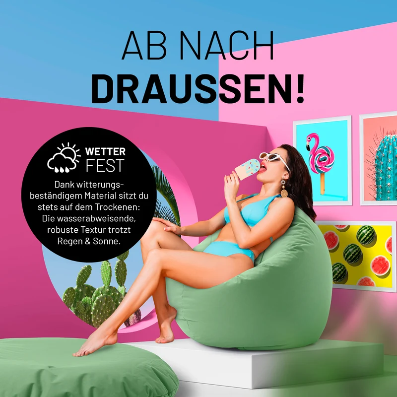Runder Sitzsack 2 in 1