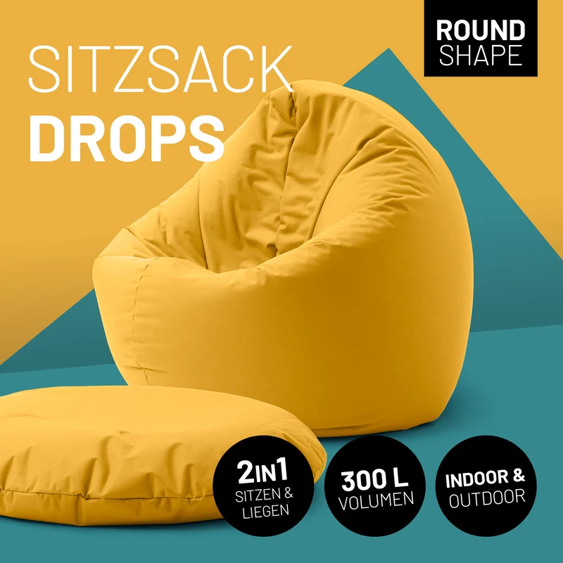 Runder Sitzsack 2 in 1