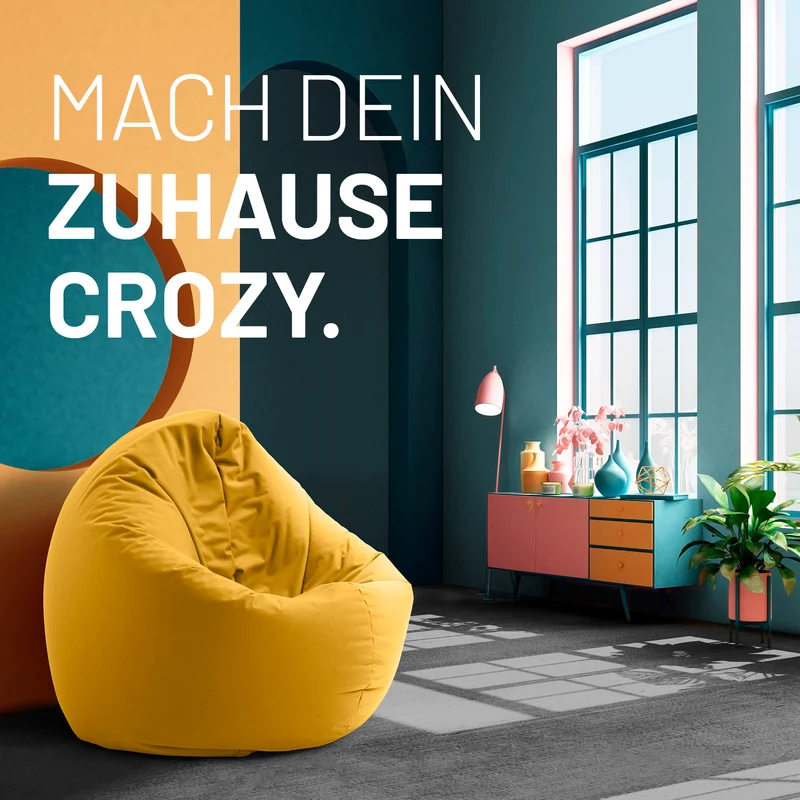 Runder Sitzsack 2 in 1