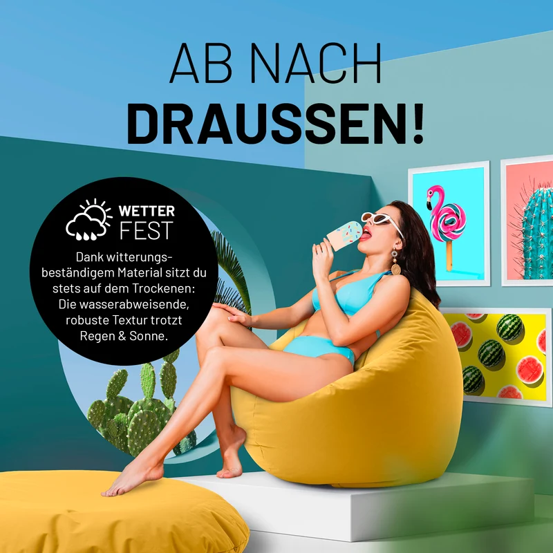 Runder Sitzsack 2 in 1