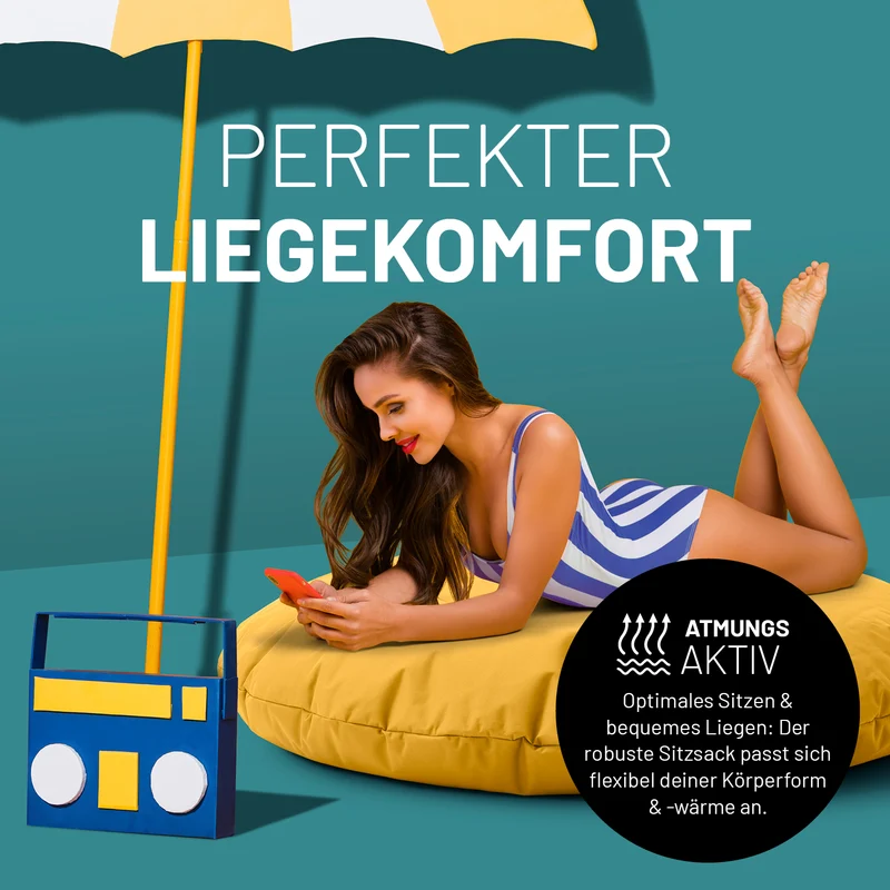 Runder Sitzsack 2 in 1