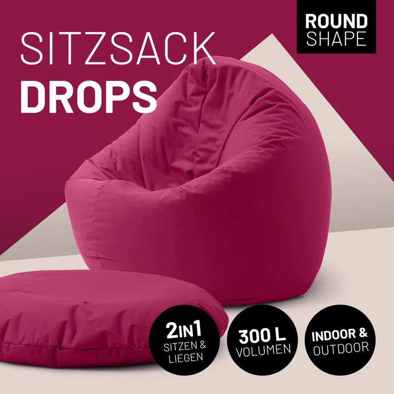 Runder Sitzsack 2 in 1