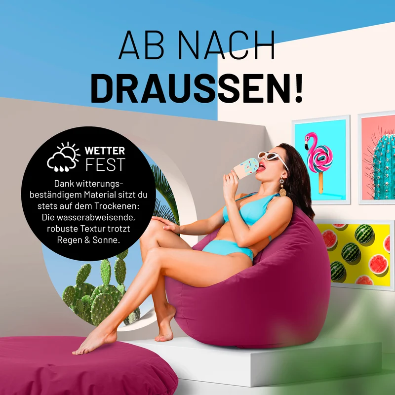 Runder Sitzsack 2 in 1