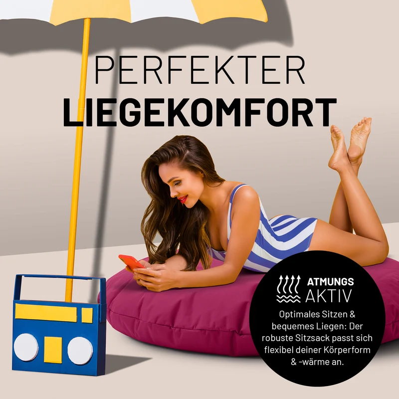 Runder Sitzsack 2 in 1