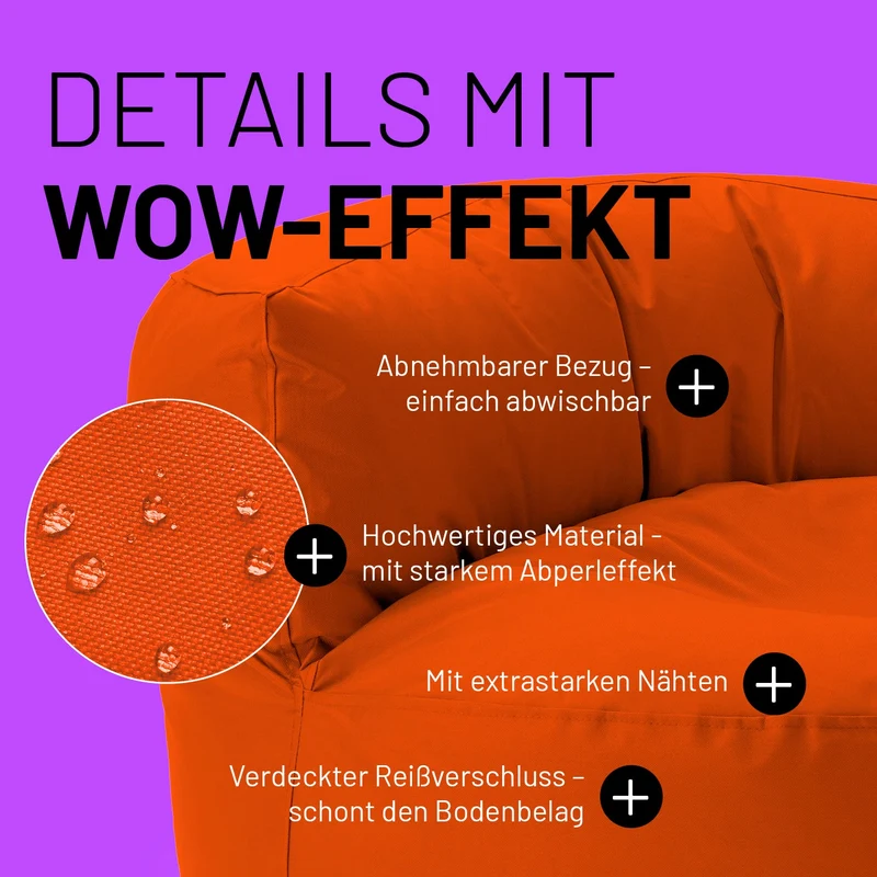 Sitzsack-Sofa