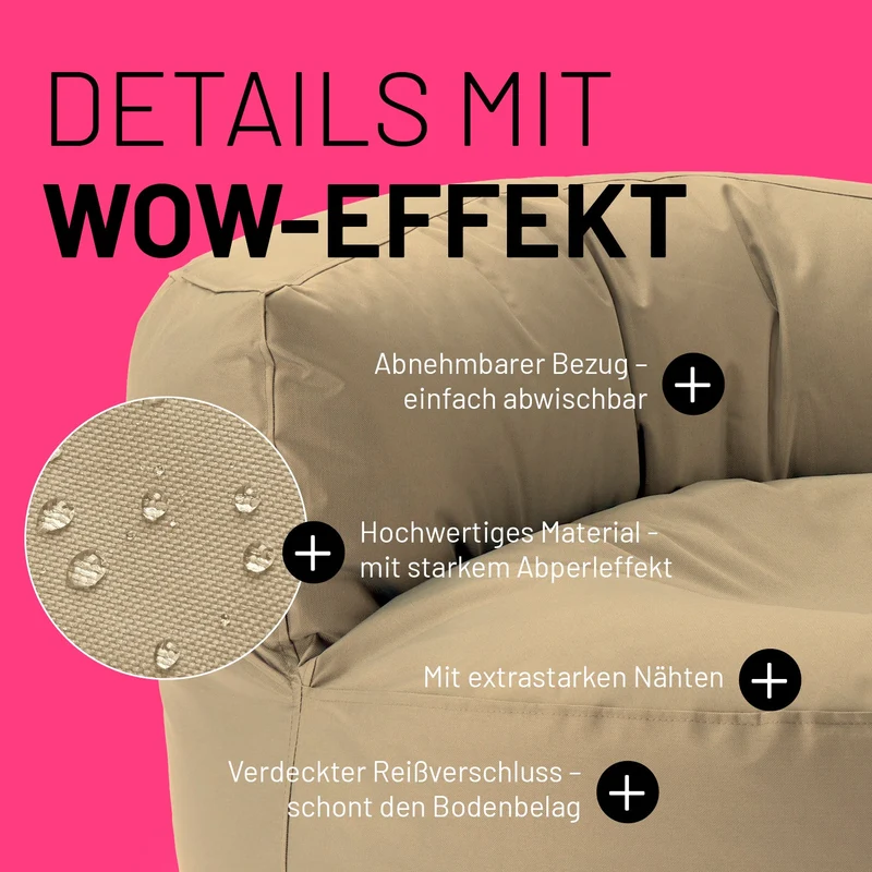 Sitzsack-Sofa