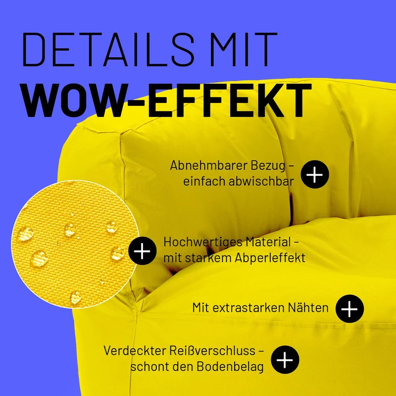 Sitzsack-Sofa