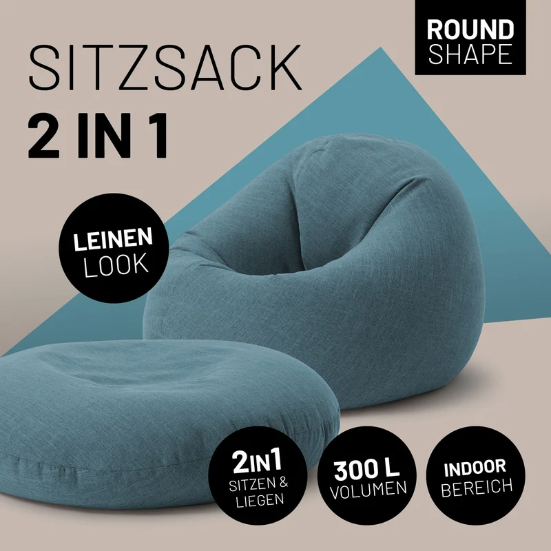 Sitzsack Rund 2 in 1 Interior line