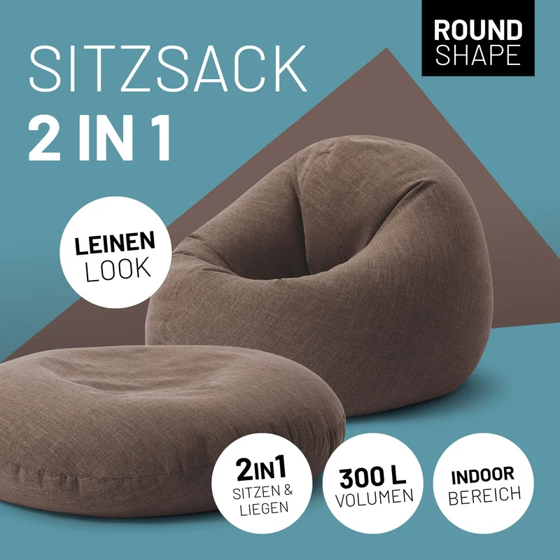 Sitzsack Rund 2 in 1 Interior line