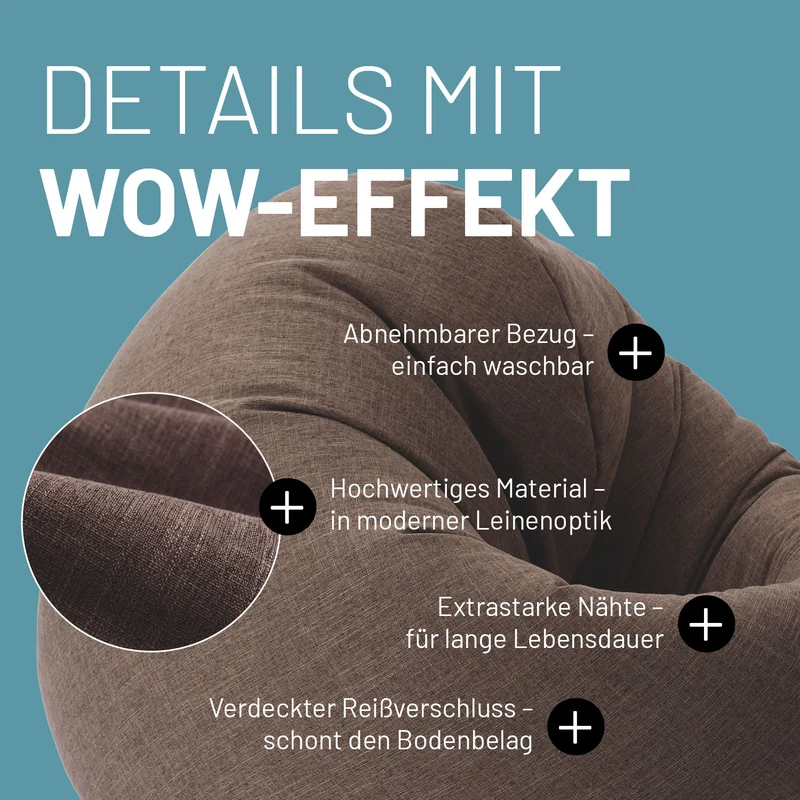 Sitzsack Rund 2 in 1 Interior line