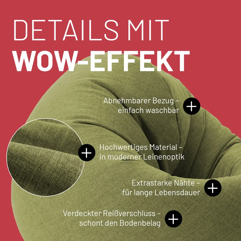 Sitzsack Rund 2 in 1 Interior line