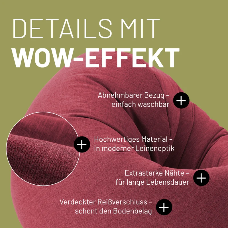 Sitzsack Rund 2 in 1 Interior line