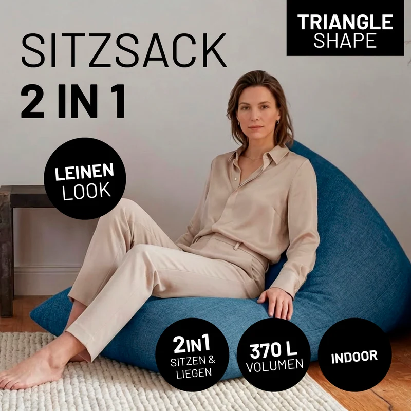 Sitzsack Dreieckig 2 in 1 Interior Line