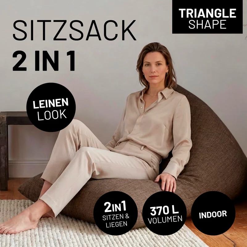 Sitzsack Dreieckig 2 in 1 Interior Line