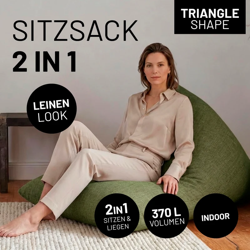 Sitzsack Dreieckig 2 in 1 Interior Line