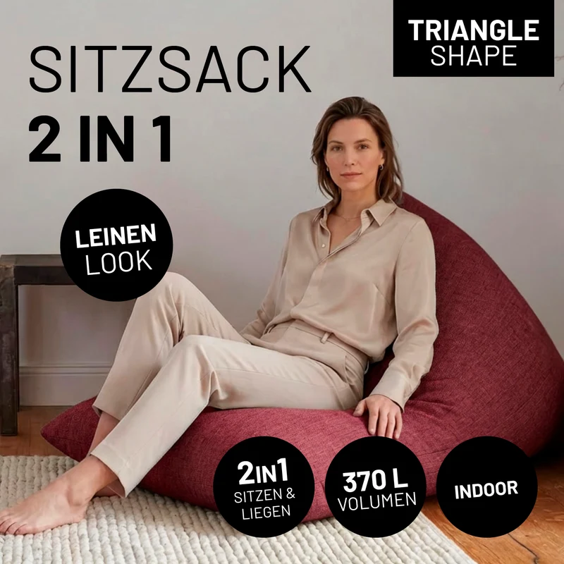 Sitzsack Dreieckig 2 in 1 Interior Line