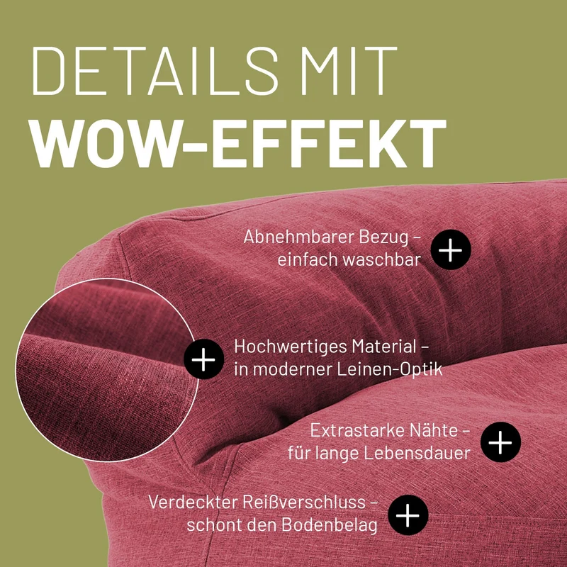 Sitzsack-Sofa Interior Line