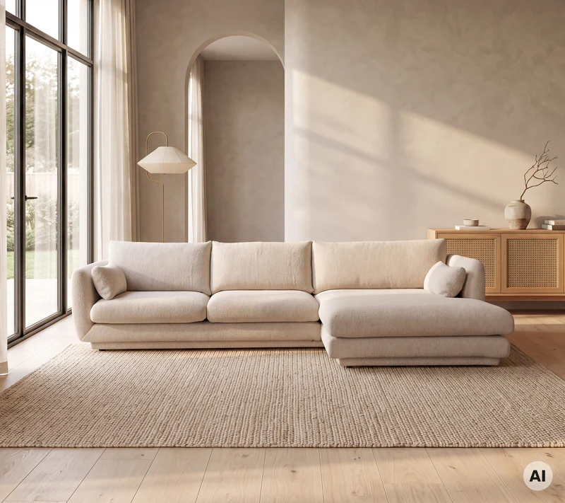 Bloom 2-seater sofa module, right with plinth