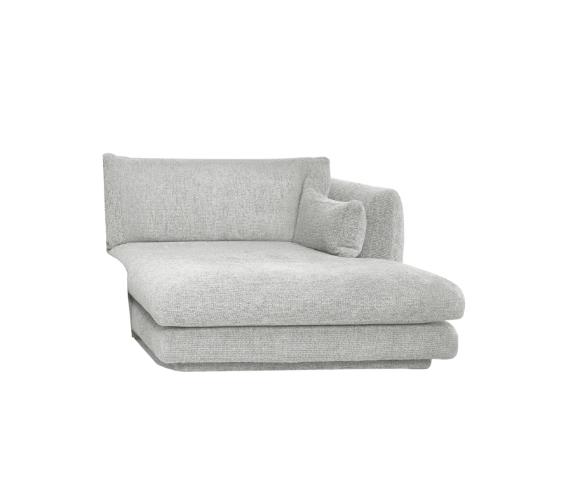 Bloom chaise longue sofa module, left with plinth