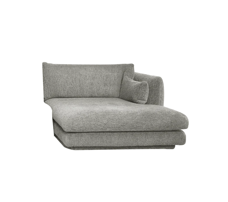 Bloom chaise longue sofa module, left with plinth