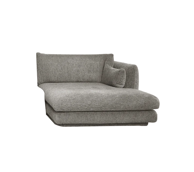 Bloom chaise longue sofa module, left with plinth