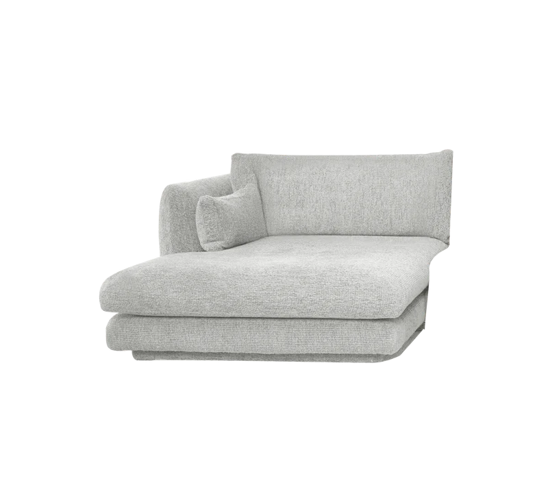 Bloom chaise longue sofa module, right with plinth