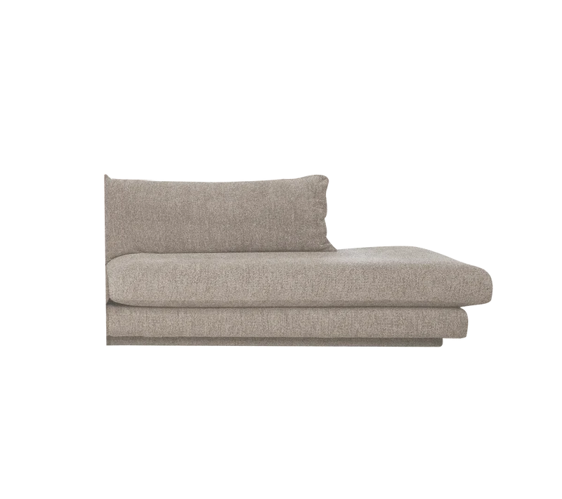 Bloom open-end sofa module, left with plinth