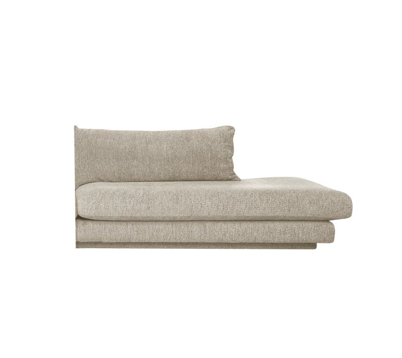 Bloom open-end sofa module, left with plinth
