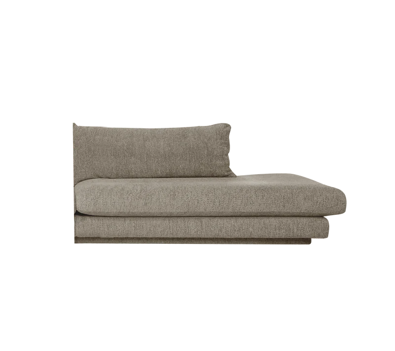 Bloom open-end sofa module, left with plinth