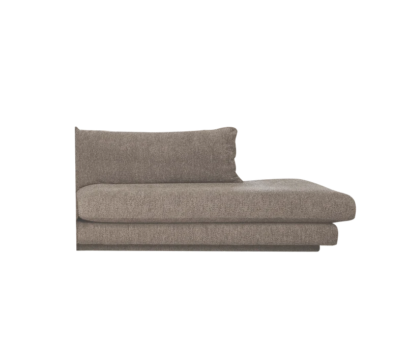 Bloom open-end sofa module, left with plinth