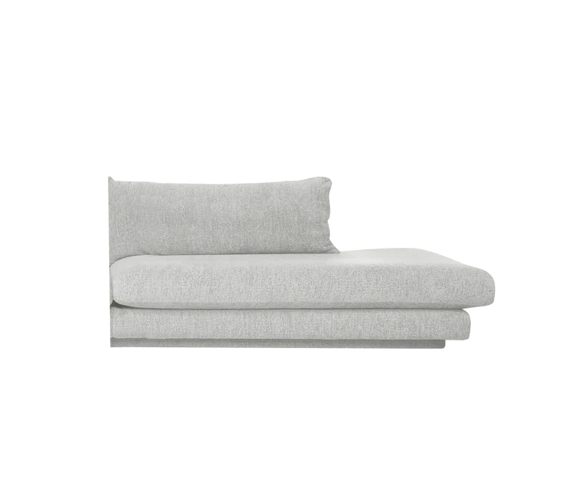 Bloom open-end sofa module, left with plinth