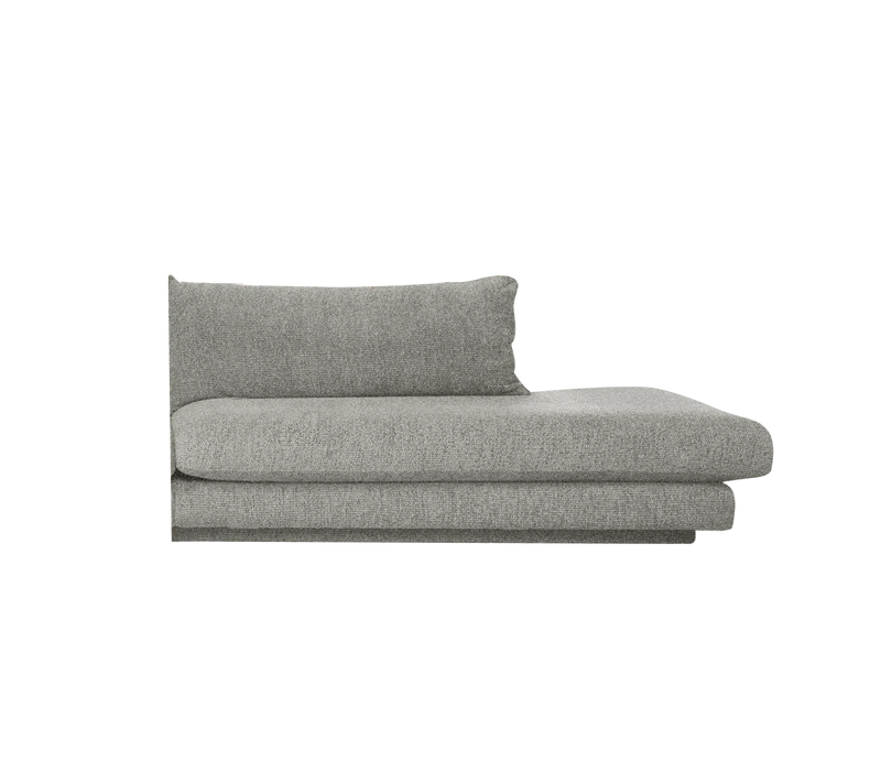 Bloom open-end sofa module, left with plinth