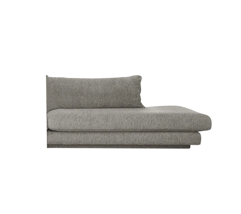 Bloom open-end sofa module, left with plinth
