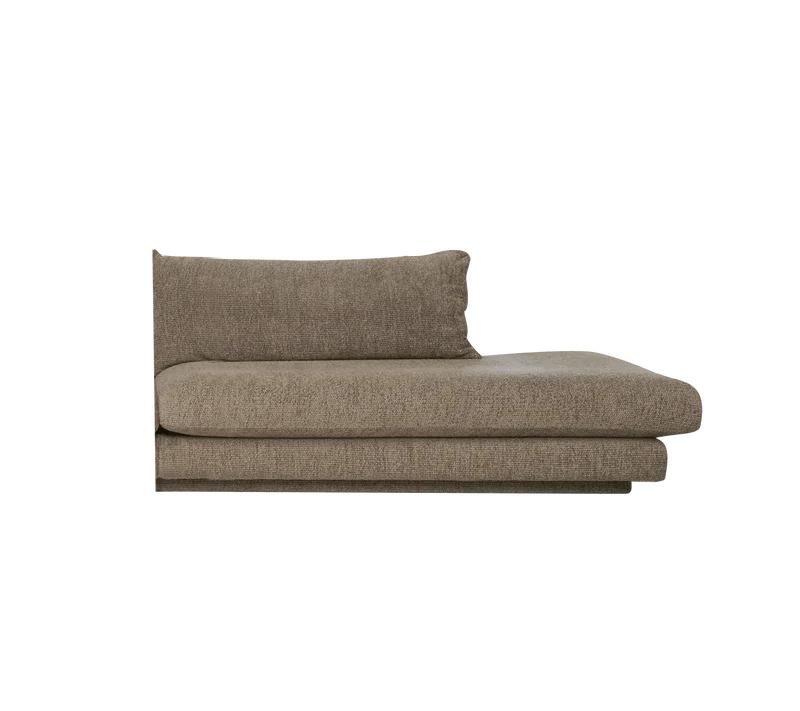 Bloom open-end sofa module, left with plinth
