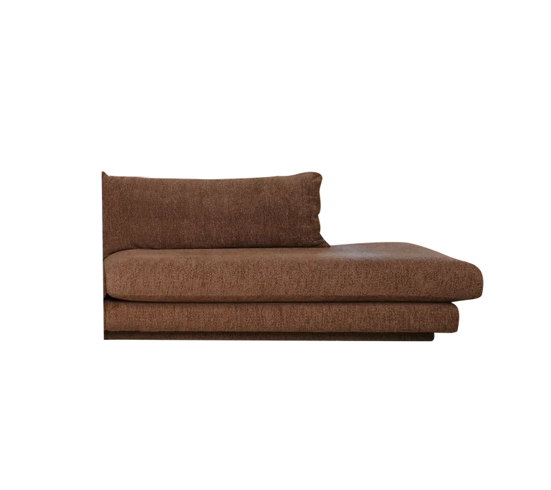 Bloom open-end sofa module, left with plinth