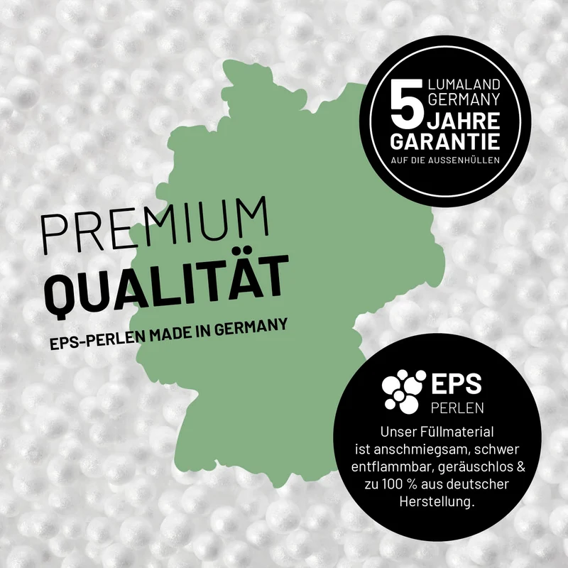 LUMALAND Sitzsack Classic XXL (380 L) - In- & outdoor - Pastell Grün