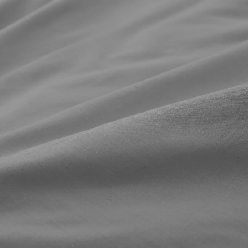 LUMALAND Premium Bettwäsche Everyday - Ganzjahres Bettbezug 155x200 cm & Kissenbezug 80x80 cm - Cool Grey
